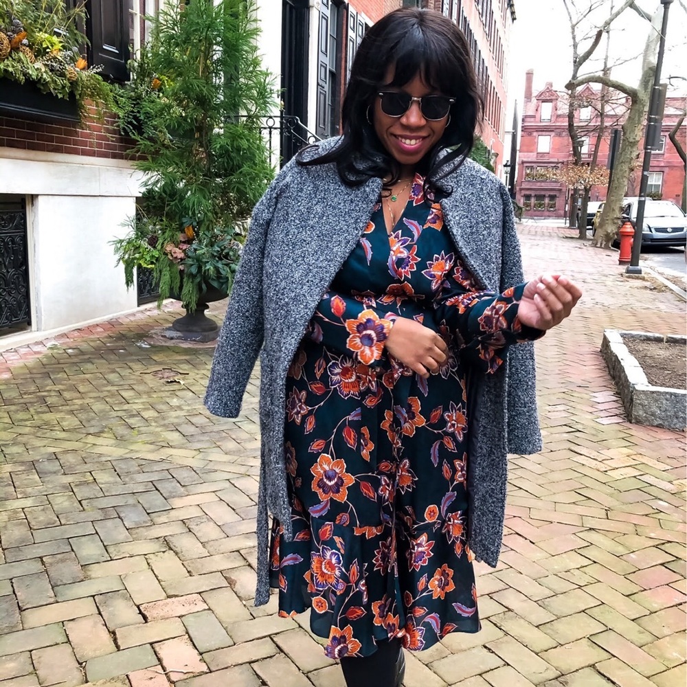 Bcbg Pattern Wrap Dress - image 1